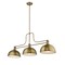 Z-Lite Melange 3 Light Chandelier, Heritage Brass & Heritage Brass 725-3HBR-D12HBR - alternate 4